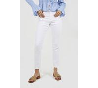 Brave Soul High Waist Skinny Jeans With Stretch In White White 14