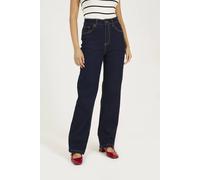 Brave Soul High Waisted Straight Leg Jeans - Indigo - Indigo - 10