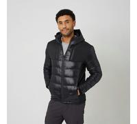 Brave Soul Hooded Quilted Jacket - Black - Black - S