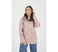 Brave Soul Hooded Rain Mac In Pale Pink Pale Pink 14