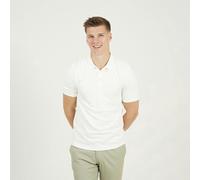 Brave Soul Jacquard Polo Shirt - Off White - Off White - M
