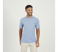 Brave Soul Jacquard Trophy Neck Polo Shirt - Blue - Blue - XL