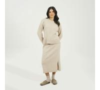 Brave Soul Knitted Jumper and Midi Skirt Set - Light Beige - Light Beige - M