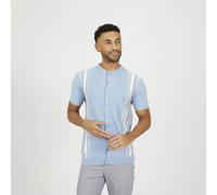 Brave Soul Knitted Short Sleeve Shirt - Blue - Blue - S