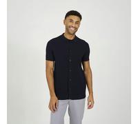 Brave Soul Knitted Short Sleeve Shirt - Navy - Navy - L