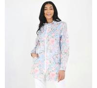 Brave Soul Lightweight Showerproof Hooded Mac - Blue - Blue - 8