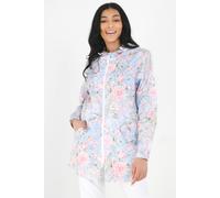 Brave Soul Lightweight Showerproof Hooded Mac In Blue Blue 14