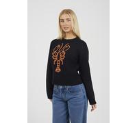 Brave Soul Lobster Womens Embroidered Jumper - - Size: L