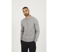 Brave Soul Long Sleeve Mens Knitted Polo -