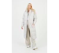 Brave Soul Women's Maxi Hooded Puffer Jacket with Detachable Sleeves in Cream | Size: 16 Brave Soul Cream 16