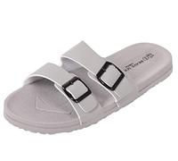 BRAVE SOUL Men Slip on Slider Mule Sandal Ultra Light Sports Slipper Size 8 Grey