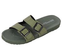 BRAVE SOUL Men Slip on Slider Mule Sandal Ultra Light Sports Slipper Size 8 Khaki