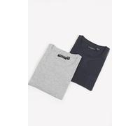 Brave Soul Men's 2 Pack Crew Neck T-Shirts in Navy | Size: Large Brave Soul Navy L