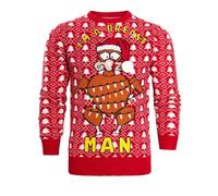 Brave Soul Men's 230TURKEY Pullover Sweater, Red, M