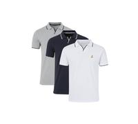 Brave Soul Men's 3 Pack Open Collar Polo Shirts | Size: 2XL Brave Soul Multicolor 2XL