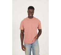 Brave Soul Men's Acid Wash Oversized T-shirt in Pink | Size: Medium Brave Soul Pink M
