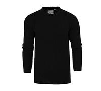 Brave Soul Mens Binary' & 'Neutron' Crew Neck Jumper Fishermans Chunky Rib Knit