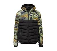 BRAVE SOUL Men's Black Puffer Jacket with Hood - Insulated Winter Coat with Front Zipper for Outdoor Wear Jacket for Men, Size- S to 2XL