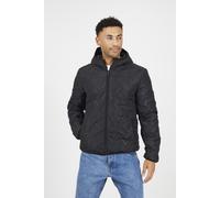 Brave Soul Mens Black Short Heat Seal Padded Hooded Jacket - Size X-Large