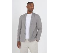 Brave Soul Men's Check Blazer in Light Grey | Size: Medium Brave Soul Light Grey M