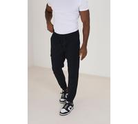 Brave Soul Men's Cotton Linen Blend Cargo Trousers in Navy | Size: 32R Brave Soul Navy 32R