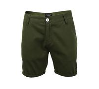 BRAVE SOUL Mens Cotton Twill Chino Short (Smith - Khaki) S