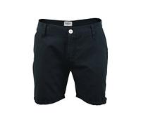 BRAVE SOUL Mens Cotton Twill Chino Short (Smith - Navy) S