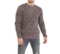 Brave Soul Mens Crew Neck Jumpers Sweartshirt Knitwear Long Sleeves Sweater Tops Black Brown Ecru S
