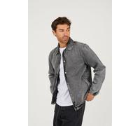 Brave Soul Men's Denim Coach Style Jacket in Grey | Size: XL Brave Soul Grey XL