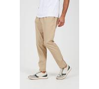 Brave Soul Men's Elasticated Waist Trousers in Stone | Size: Large Brave Soul Stone L