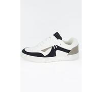 Brave Soul Men's Faux Leather Trainers in White | Size: 8 Brave Soul White 8