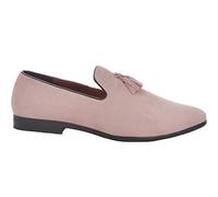 BRAVE SOUL Mens Faux Suede Loafer Loafers Pink 9 UK