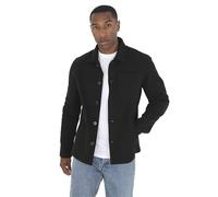 BRAVE SOUL Mens Fleece Jacket with Pockets Long Sleeve Button Down Trucker Jacket for Men, Size- Small