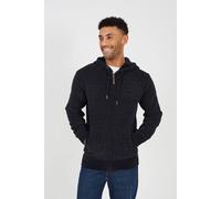 Brave Soul Men's Full Zip Chenille Hoodie in Dark Grey | Size: 2XL Brave Soul Dark Grey 2XL