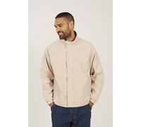Brave Soul Men's Funnel Neck Oversized Jacket in Stone | Size: Large Brave Soul Stone L