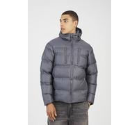 Brave Soul Men's Heat Sealed Hooded Padded Jacket in Grey | Size: Medium Brave Soul Grey M