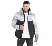Brave Soul Men's Hooded Puffer Jacket - Full Zip and Adjustable Hood, S to 2XL