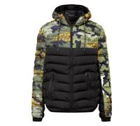 Brave Soul Men's Hooded Puffer Jacket - Full Zip and Adjustable Hood, S to 2XL