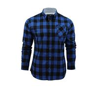 BRAVE SOUL Mens Jack Checked Long Sleeve Check Cotton Lumberjack Casual Shirt