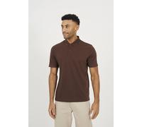 Brave Soul Men's Jacquard Polo Shirt in Brown | Size: Medium Brave Soul Brown M