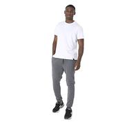 BRAVE SOUL Mens Joggers Regular Fit 100% Polyester Comfortable Casual Sweat Pants for Men UK, Charcoal, Size- XL