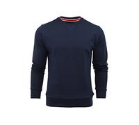 Brave Soul Mens Jonesk Crew Neck Sweatshirt Jumper Dark Navy - Small