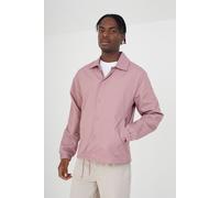 Brave Soul Men's Lightweight Coach Style Jacket in Pink | Size: Large Brave Soul Pink L
