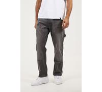 Brave Soul Mens Joiner Carpenter Loose Fit Jeans Grey Wash 32/32