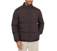 Brave Soul Mens Padded Puffer Jacket with Zip Pockets Medium Brown
