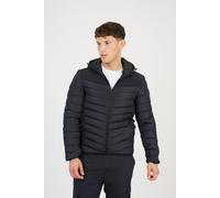 Brave Soul Men's Padded Soft Shell Hooded Jacket in Black | Size: Large Brave Soul Black L