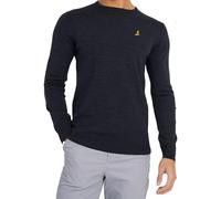 BRAVE SOUL Men's Plain Crew Neck Jumper, Navy - Einstein, S