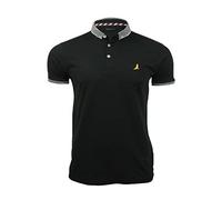 BRAVE SOUL Men's Polo T-Shirts Short Sleeve Tee Top Classic, Black Colour, UK Size S