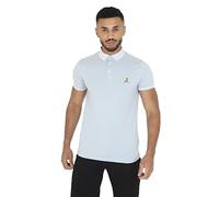 BRAVE SOUL Men's Polo T-Shirts Short Sleeve Tee Top Classic, Pale Blue Colour, UK Size M