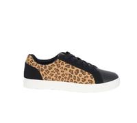 BRAVE SOUL Mens Print Trainers Black/Leopard 11 UK